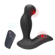 Черный вибромассажер простаты 3,5’’ Remote Control P-spot Massager - 12,5 см. - 3