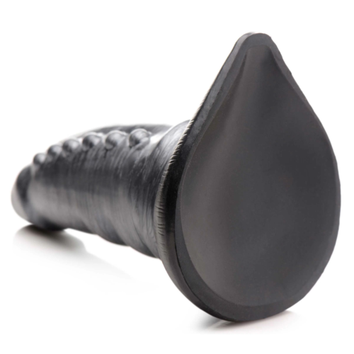 Серый фантазийный фаллоимитатор Beastly Tapered Bumpy Silicone Dildo - 21 см. - 3