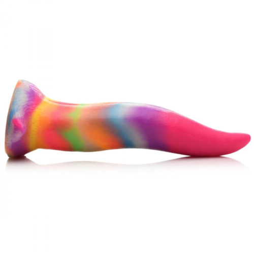 Фантазийный люминесцентный стимулятор-язык Unicorn Kiss Unicorn Tongue Glow-in-the-Dark Silicone Dildo - 21,3 см. - 2