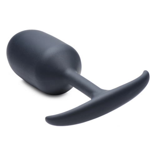 Черная анальная пробка с утяжелением Premium Silicone Weighted Anal Plug XL - 16,8 см. - 0