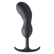 Черный массажер простаты с утяжелителями Premium Silicone Weighted Prostate Plug XL - 20,8 см. - 0