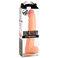 Телесный реалистичный фаллоимитатор на присоске Hung Harry 11.75’’ Dildo with Balls - 32,4 см. - 4