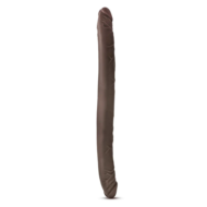 Коричневый двусторонний фаллоимитатор Chocolate 16-Inch Long Dildo - 41,5 см. - 0