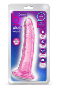 Розовый фаллоимитатор Lust N’ Thrust - 20,5 см. - 1