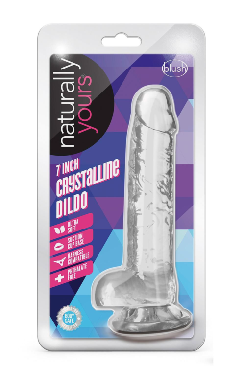 Прозрачный фаллоимитатор 7 Inch Crystalline Dildo - 17,7 см. - 1