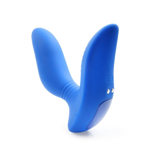 Синий вибромассажер простаты 3,5’’ Curve P-spot Massager - 12 см. - 2