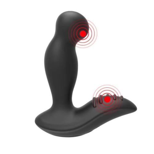 Черный вибромассажер простаты 3,5’’ P-spot Massager - 12,5 см. - 3