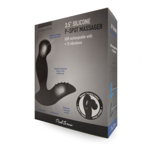 Черный вибромассажер простаты 3,5’’ P-spot Massager - 12,5 см. - 4