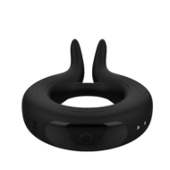 Черное эрекционное кольцо Marry Me Rechargeable Vibrating Cockring - 1