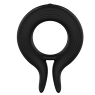 Черное эрекционное кольцо Marry Me Rechargeable Vibrating Cockring - 3