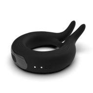 Черное эрекционное кольцо Marry Me Rechargeable Vibrating Cockring - 0