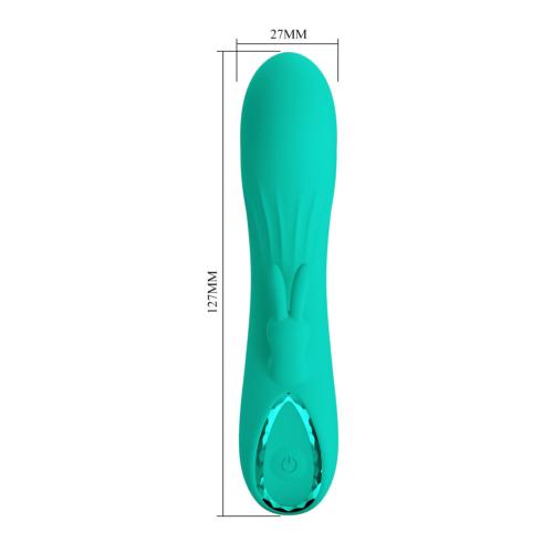 Зеленый мини-вибратор DJ Stick - 12,7 см. - 5