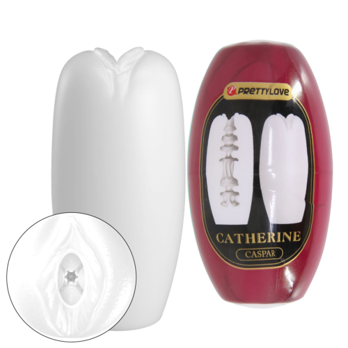 Белый мастурбатор-вагина Catherine - 0