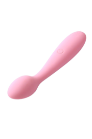 Нежно-розовый клиторальный вибратор Keri - 17 см. - 12