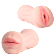 Двусторонний мастурбатор Debby - вагина и ротик - 3