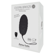 Черное виброяйцо с пультом ДУ Ocean Breeze 2.0 + LRS - 1