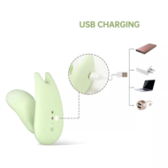 Зеленый вибратор Magic Motion Umi - 9,5 см. - 2