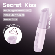 Сиреневый вакуумный стимулятор Secret Kiss - 6