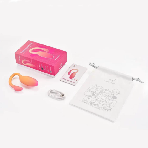 Оранжевый вибратор Flamingo Max - 4