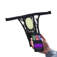 Зеленый вибромассажер в трусики Magic Motion Nyx - 8,8 см. - 3