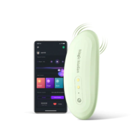 Зеленый вибромассажер в трусики Magic Motion Nyx - 8,8 см. - 0