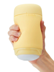 Желтый мастурбатор Tenga Puffy - 3