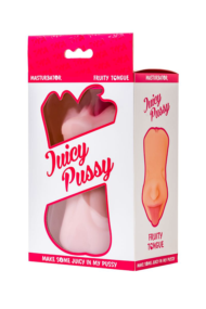 Телесный двусторонний мастурбатор Fruity Tongue - ротик и вагина - 9
