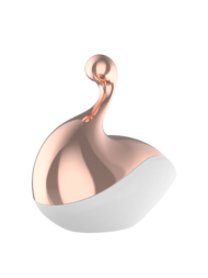 Белый вакуумный стимулятор клитора Liberty Swan - 1