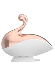 Белый вакуумный стимулятор клитора Liberty Swan - 0