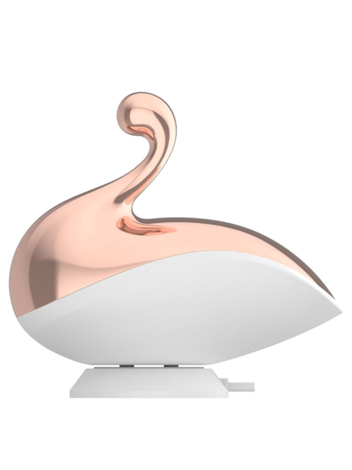Белый вакуумный стимулятор клитора Liberty Swan - 0
