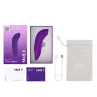Фиолетовый бесконтактный клиторальный стимулятор We-Vibe Melt 2 - 3