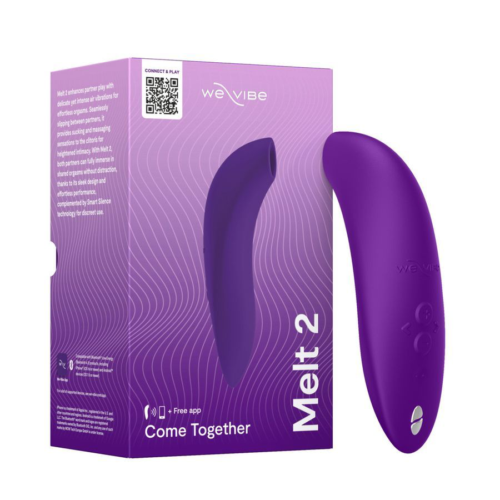 Фиолетовый бесконтактный клиторальный стимулятор We-Vibe Melt 2 - 4