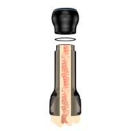 Набор PowerBlow Feel Stroker Mouth: мастурбатор-ротик и интерактивная насадка - 1