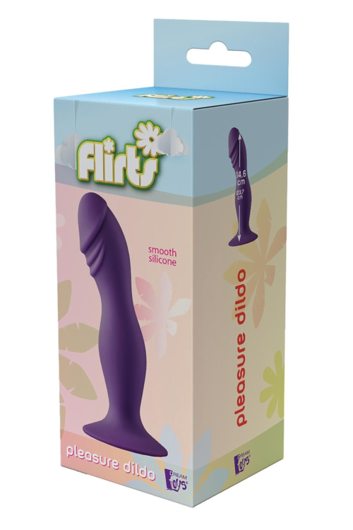 Фиолетовый фаллоимитатор Pleasure Dildo - 14,6 см. - 4