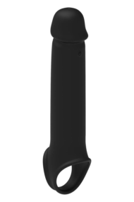 Черная насадка-удлинитель с вибрацией Vibrating Extender With Remote - 3