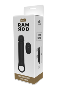 Черная насадка-удлинитель с вибрацией Vibrating Extender With Remote - 4