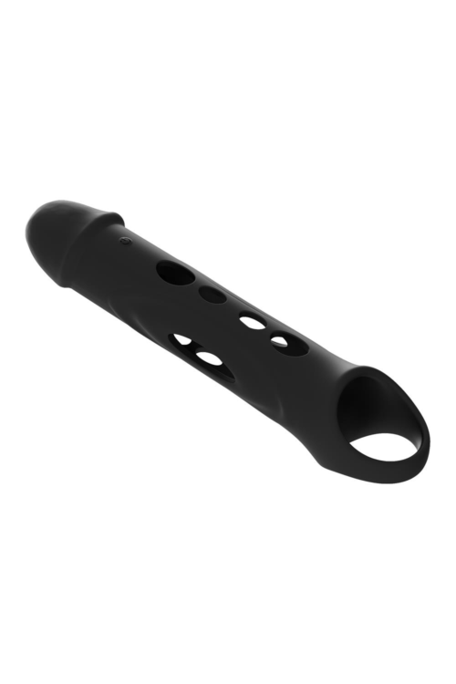 Черная насадка-удлинитель Vibrating Extender With Remote с вибрацией - 2