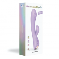 Сиреневый вибратор-кролик Bunny Clyde - 22,5 см. - 7