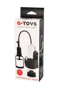 Вакуумная помпа A-toys с вибропулей и эрекционными кольцами - 5