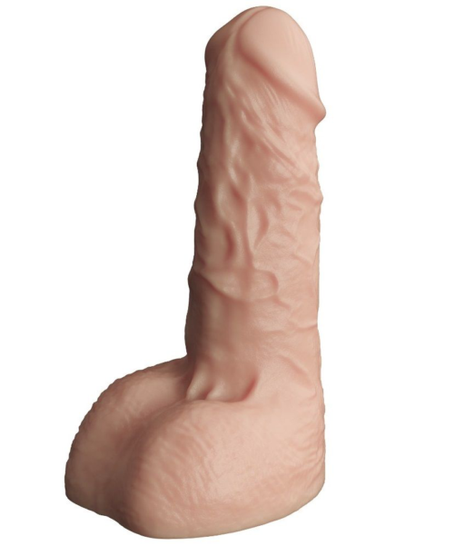 Телесный фаллоудлинитель с мошонкой Cock Next - 17 см. - 0