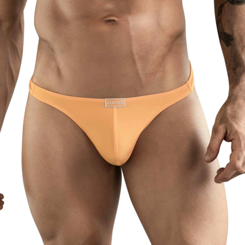 Оранжевые мужские трусы-тонги Clever Cactus Thong - 0