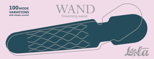 Зеленый жезловый вибромассажер Dreaming Wand - 20 см. - 7