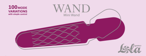 Фиолетовый жезловый вибромассажер Dreaming Wand - 20 см. - 3