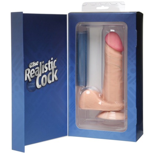 Реалистичный фаллоимитатор The Realistic Cock ULTRASKYN 6” на присоске - 17,3 см. - 2