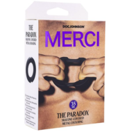 Черное эрекционое кольцо Merci The Paradox 35mm - 5