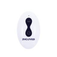 Фиолетовые анальные бусы с вибрацией и вращением Pleasure Orbit - 17,8 см. - 4