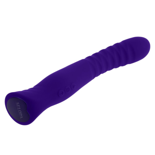Фиолетовый вибростимулятор Trixxxie - 22,2 см. - 3