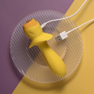 Желтая анальная вибропробка Mellow Yellow - 13,5 см. - 10