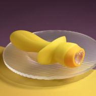 Желтая анальная вибропробка Mellow Yellow - 13,5 см. - 12