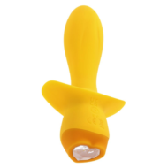 Желтая анальная вибропробка Mellow Yellow - 13,5 см. - 2